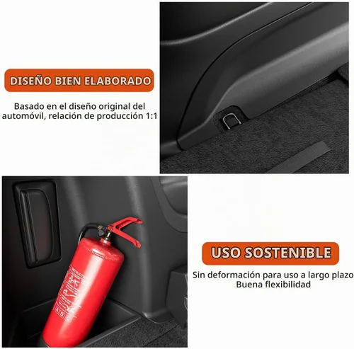Vista 7 de powoq Cargo Sidewall Protector Compatible with 2016-2026 Dodge Durango Alfombrilla lateral para maletero