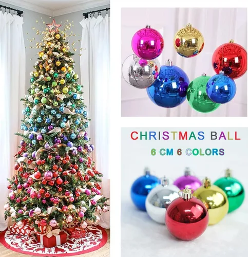 Vista 6 de 24 PCS Adornos de Bolas de Navidad Irrompibles de 2.36 pulgadas - Decoraciones de Tema Surtido para Árbol de Navidad