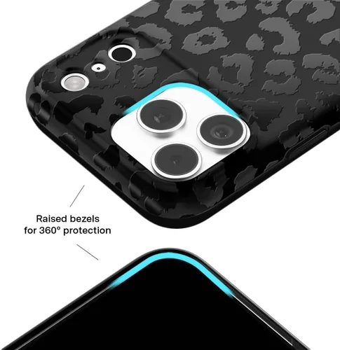 Vista 961 de VELVET CAVIAR Funda para iPhone 15, compatible con MagSafe, probada contra caídas de 10 pies, fundas protectoras de diseño, leopardo color rosa