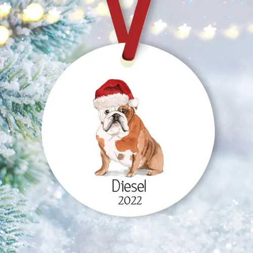 Vista 13 de Adornos de Navidad personalizados para perros, Adorno personalizado de perro boyero de Berna de Zmoicky, Adorno conmemorativo personalizado