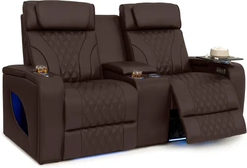 Vista 14 de Seatcraft Armada LT - Sofá de cine en casa con mesa plegable Negro