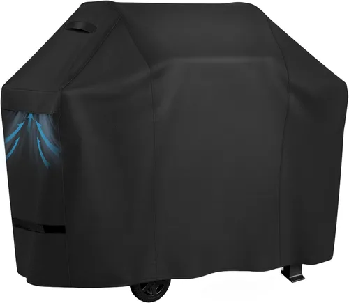 Vista 8 de iCOVER - Cubierta de parrilla de 17 pulgadas, resistente al agua, 600D, de lona de poliéster 600D, fundas diseñadas para Blackstone