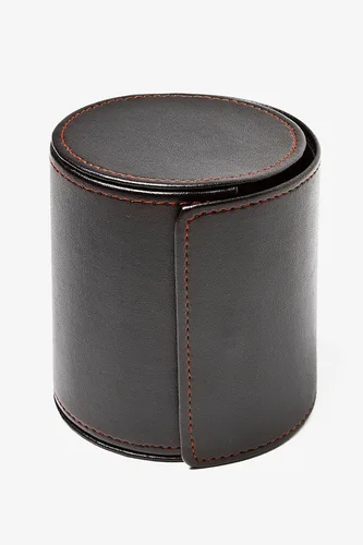 Vista 6 de Black Tie - Estuche de viaje en rollo, regalo perfecto para negocios, corbata de piel sintética vegana, funda de almacenamiento antiarrugas, Negro