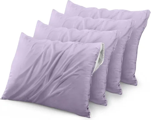 Vista 27 de Utopia Bedding Protector de almohada impermeable, con cremallera, paquete de 2, beige, estándar, funda de almohada a prueba de chinches, de 20 x 26