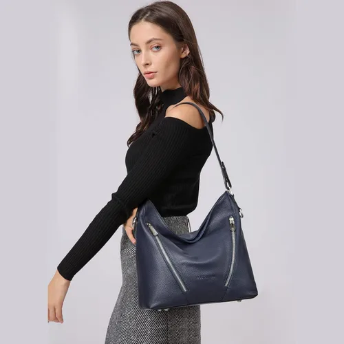 Vista 2 de BOSTANTEN Bolso de cuero para mujer, diseño de bolsos de hombro, Hobo