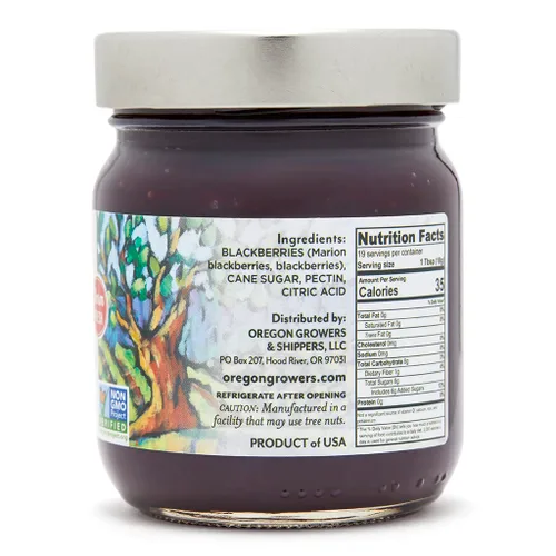 Vista 2 de Oregon Growers Marionberry Fruit Spread, 12 oz (paquete individual)