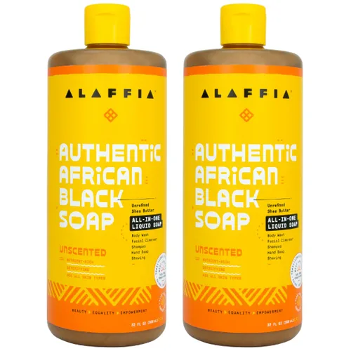 Vista 17 de Autentico jabón negro africano Alaffia, 32 onzas, 32, 1, 1