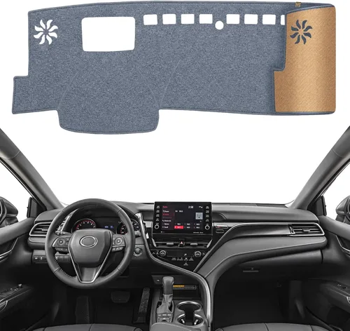 Vista 15 de Alfombrilla Cobertora para Salpicadero Compatible con Toyota Sienna 2010-2004 (Sin Modelos HUD), Alfombrilla Antirreflejos para Salpicadero de Negro