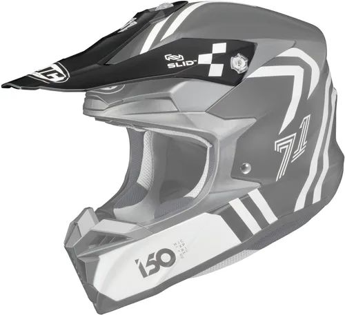 Vista 2 de HJC Visera hexagonal i50 para casco/gris pico