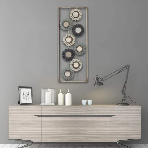 Vista 13 de All American Collection - Decoración de pared chic y moderna de aluminio y metal con marco