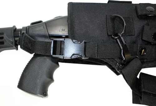 Vista 2 de Trinity Funda táctica compatible con Mossberg 590 Shockwave - Molle funda de transporte suave, correa acolchada, ajustable de 20 a 25 pulgadas