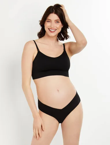 Vista 4 de Motherhood Maternity Paquete de 3 bragas de bikini de maternidad para mujer