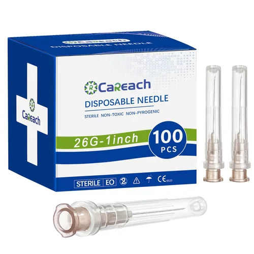 Vista 12 de 100 piezas 18 g 1 pulgada Aguja para Accesorios de Laboratorio Industrial, Medición y Relleno de Tintas Rellenar tintas, envueltas individualmente
