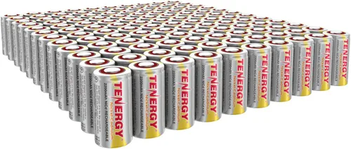 Vista 7 de Tenergy SubC - Batería recargable NiCd de 2200 mAh (sin pestañas), paquete de 15