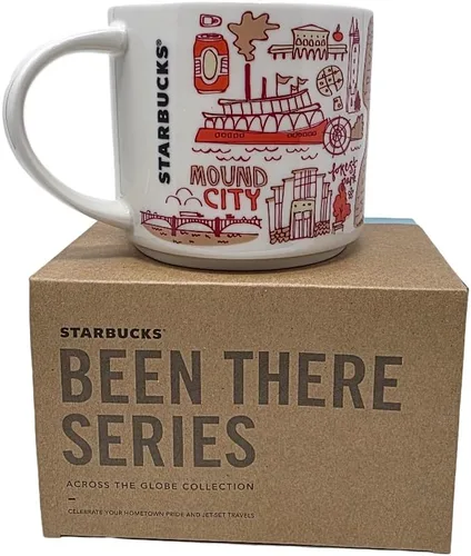 Vista 2 de Starbucks Taza de café de cerámica St. Louis Been There Series, 14 oz