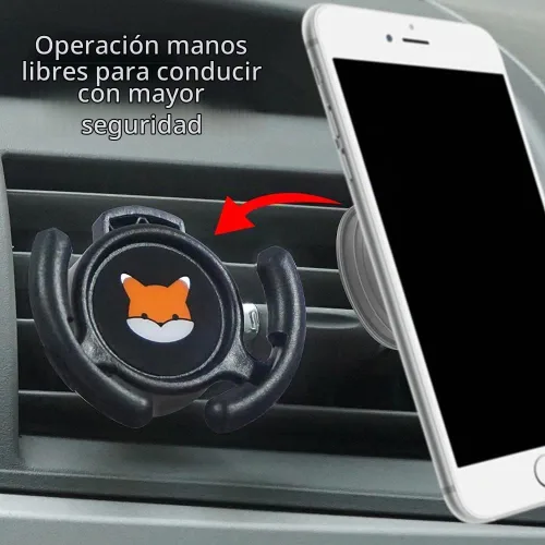 Vista 5 de Soporte de montaje de ventilación para automóvil, compatible con Popsocket, soporte de automóvil hecho para agarres de enchufe pop, soporte plegable