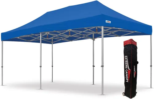 Vista 11 de Extreme Canopy Tienda de campaña desplegable instantánea de aluminio resistente comercial (rojo, 10 pies x 10 pies)