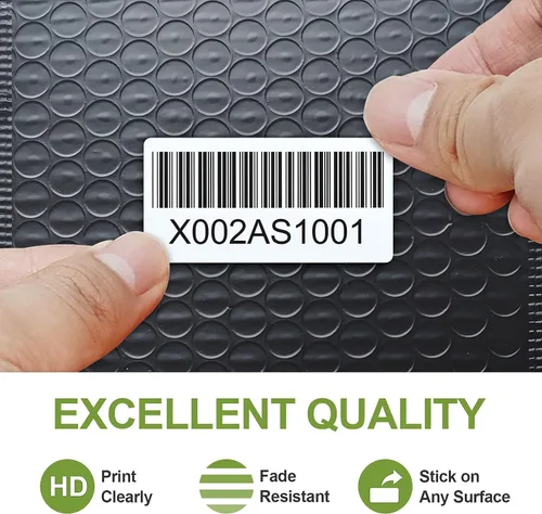 Vista 8 de Etiqueta térmica directa de 2 x 1 pulgadas, papel para códigos de barras, franqueo, dirección, perforada y compatible con impresoras Rollo, Zebra