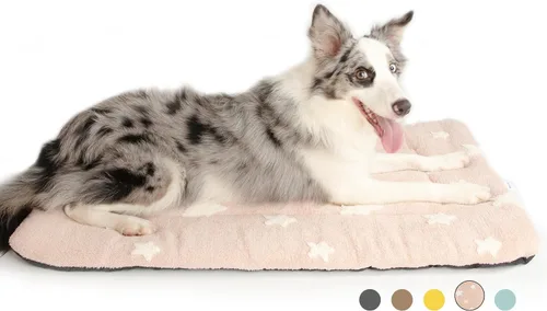 Vista 34 de Mora Pets - Cama para gatos de interior lavable, almohadilla antideslizante para jaula de perros, linda cama para perros con estrellas para perros