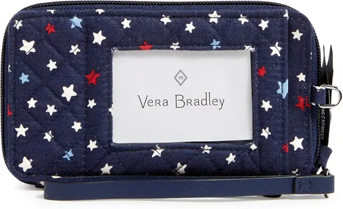 Vista 2 de Vera Bradley Cotton Smartphone Wristlet with RFID Protection