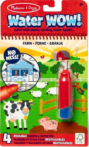 Vista 9 de Melissa & Doug On The Go Water Wow! Almohadilla de actividades para colorear reutilizable que se revela con agua - Selva