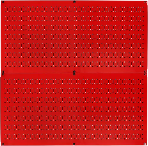 Vista 13 de Tablero horizontal para herramientas de garaje para pared, dos tablas de 32 pulgadas de ancho x 16 pulgadas de alto, fáciles de instalar Blanco