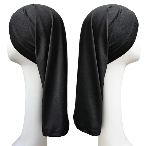 Vista 2 de 2 calcetines de tubo de rastas unisex de elastano, gorro de ducha para rastas largas, trenzas torcidas de extremo abierto, fundas de capó de pelo