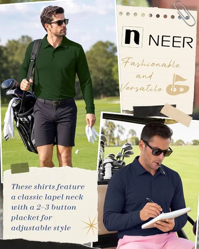Vista 6 de Neer Paquete de 3 camisetas tipo polo para hombre