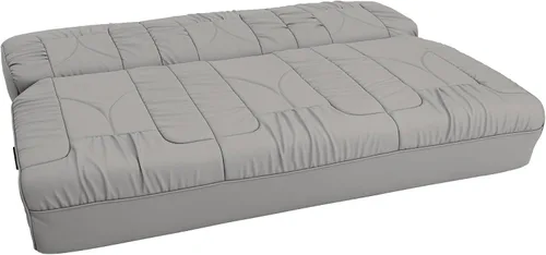 Vista 8 de De Leon - Sofá cama consola para caravana, 66 pulgadas de ancho, cuero definitivo, color ceniza