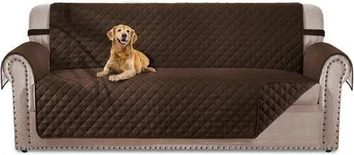 Vista 8 de HOMERILLA Funda de sofá reversible de 3 cojines para perros, resistente al agua, lavable, protector de muebles para mascotas, funda de sofá