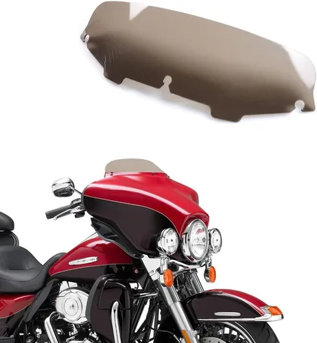 Vista 20 de Parabrisas negro de 4.5" para motocicleta, compatible con Harley Davidson Touring Street Glide Electra Glide FLHT FLHTCU Ultra Classic Glide FLHX