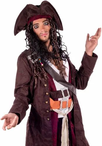 Vista 2 de fun shack Disfraz de pirata para hombre, disfraz de pirata adulto, disfraz de pirata para hombre, disfraz de pirata de Halloween para hombres