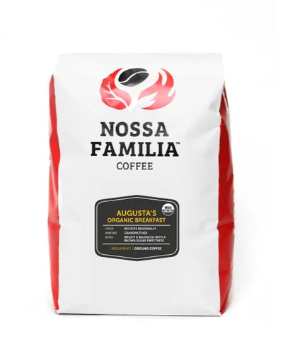 Vista 10 de Nossa Familia Granos de café molido de tostado medio orgánico de comercio justo, suave, equilibrado y bajo amargor, procedente de pequeñas granjas