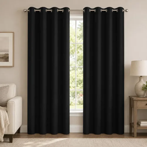 Vista 36 de Aquazolax Cortinas opacas de 45 pulgadas de largo, juego de 2 paneles para guardería, cortinas de tratamiento de ventanas con aislamiento térmico