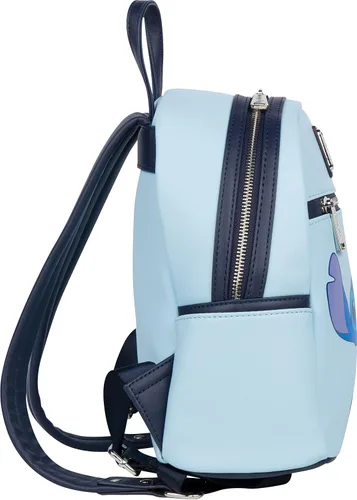 Vista 3 de Loungefly Mini mochila Disney Stitch, Azul, Mochila