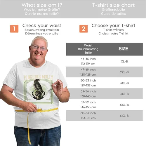 Vista 2 de Mens Large Size T Shirt Basic Camping Short Sleeve Full Season Tee
