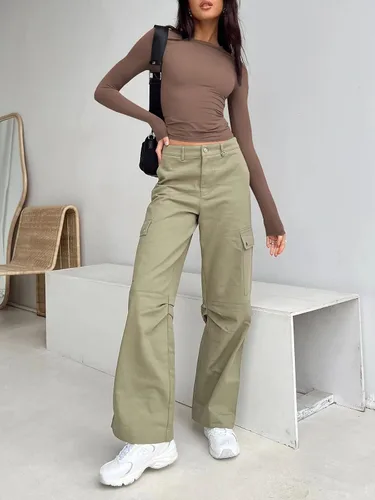 Vista 4 de Trendy Queen Camisetas de manga larga para mujer, a la moda, para otoño, 2023, básicas, para entrenamiento, ajustadas, Y2K