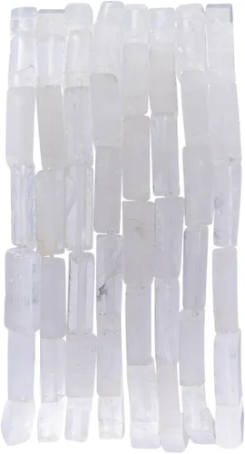 Vista 15 de Cuentas de tubo rectangular de jade africano natural, 0.157 x 0.512 in, 15.0 in/str sueltas semi piedras preciosas para hacer pulseras, collares