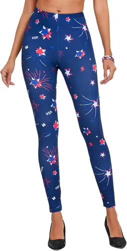 Vista 52 de sissycos - Leggings para mujer de los años 80 con estampado neón salpicado artístico, suaves como la seda y elásticas Splash abstracto