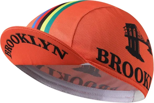 Vista 7 de Brooklyn - Gorra de ciclismo retro para usar debajo del casco, forro de casco de ciclismo, transpirable y absorción de sudor Negro