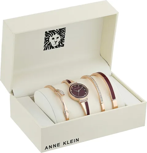 Vista 2 de Anne Klein Women's Premium Crystal Accented Bangle Watch Set