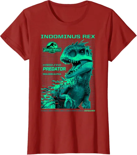 Vista 75 de Jurassic World Indominus Rex Hybrid Predator T-Shirt Small Negro