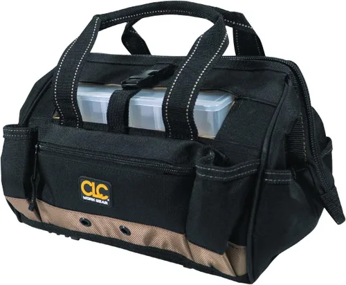 Vista 4 de CLC Custom Leathercraft 1533 - Bolsa de mano de 12 pulgadas con bandeja superior de plástico