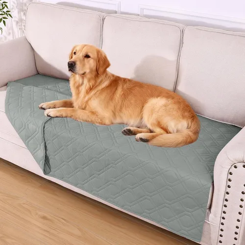 Vista 17 de hyha - Manta impermeable para cama de perro, mantas suaves para mascotas, funda impermeable para sofá para perros, fundas reversibles lavables