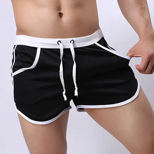 Vista 2 de Rexcyril Pantalones cortos para hombre, para correr, entrenamiento, fisicoculturismo, gimnasio, atléticos, deportivos, casuales, pantalones cortos