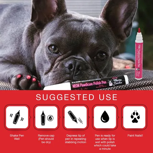 Vista 3 de Lápiz de pedicura Warren London Pawdicure, esmalte de uñas para perro, paquete de de 1, Negro