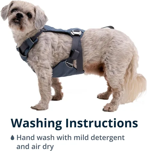 Vista 7 de Ruffwear, Load Up - Arnés de automóvil para perro, acolchado ajustable, sujeción de viaje con accesorio universal para cinturón de seguridad