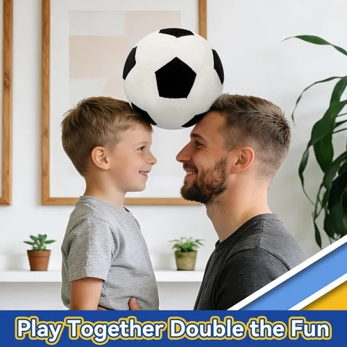 Vista 6 de Almohada de fútbol esponjosa – Pelota de fútbol orbicular duradera de 8 pulgadas, almohadas decorativas de fútbol de relleno suave para sofá
