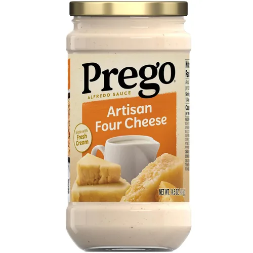 Vista 25 de Prego Homestyle Alfredo - Salsa para pasta, tarro de 14.5 onzas