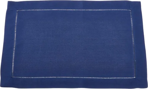 Vista 100 de SARO LIFESTYLE Servilleta de cóctel con borde cosido (juego de 12), negro, 6"x6